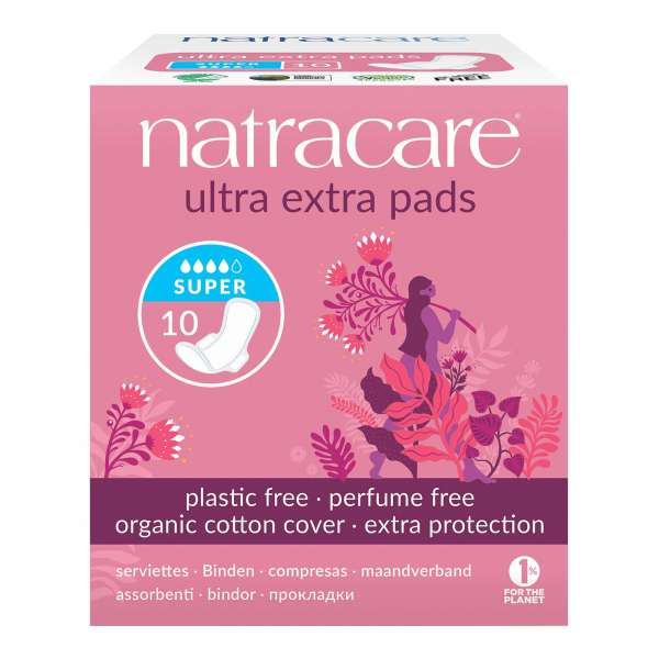 Natracare Ultra Extra Flügelbinden - atmungsaktiv & plastikfrei Natracare Ultra Extra Flügelbinden - atmungsaktiv & plastikfrei
