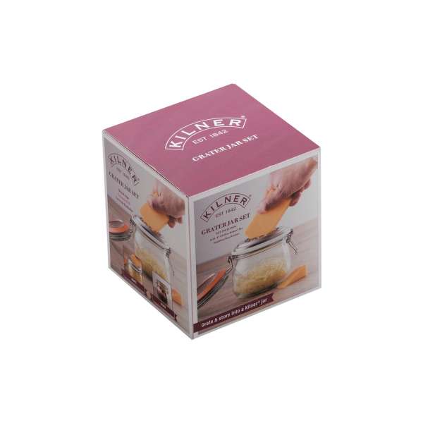 Kilner Käsereibe mit Auffangbehälter - Reiben & Aufbewahren