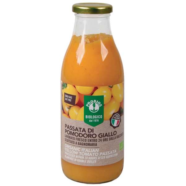 Probios gelbe Tomaten passiert: Gelbe Tomatensauce Probios gelbe Tomaten passiert: Gelbe Tomatensauce