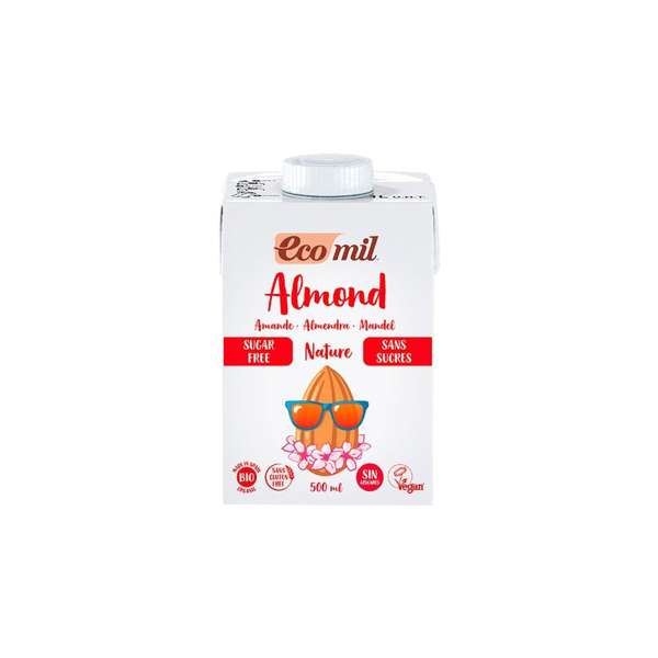 Ecomil Bio-Mandeldrink zuckerfrei 500 ml Ecomil Bio-Mandeldrink zuckerfrei 500 ml