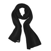 Living Crafts Schal Bio Baumwolle - in Rippstrick schwarz oder rot Living Crafts Schal Bio Baumwolle - in Rippstrick schwarz oder rot
