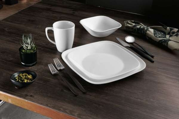 Corelle Speiseteller pure white: ideal als Campinggeschirr