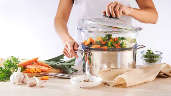 Topfeinsatz zum Dämpfen - Plastikfrei aus hitzefestem Glas gefertigt