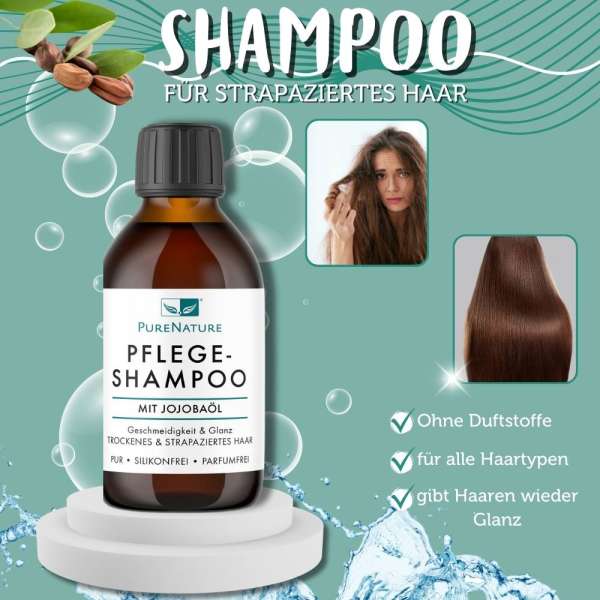 PureNature Jojobaöl Shampoo für strapazierte Haare