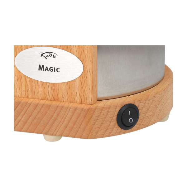 KoMo Fidibus Magic: Getreidemühle Holz - Edelstahl Design