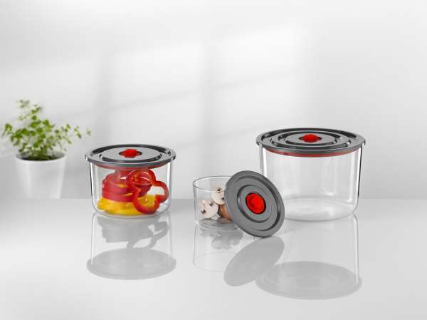 Simax luftdichte Glasbehälter mit Deckel im 3er Set