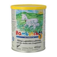 Bambinchen 1 Säuglingsmilchnahrung auf Ziegenmilchbasis, 400g Bambinchen 1 Säuglingsmilchnahrung auf Ziegenmilchbasis, 400g