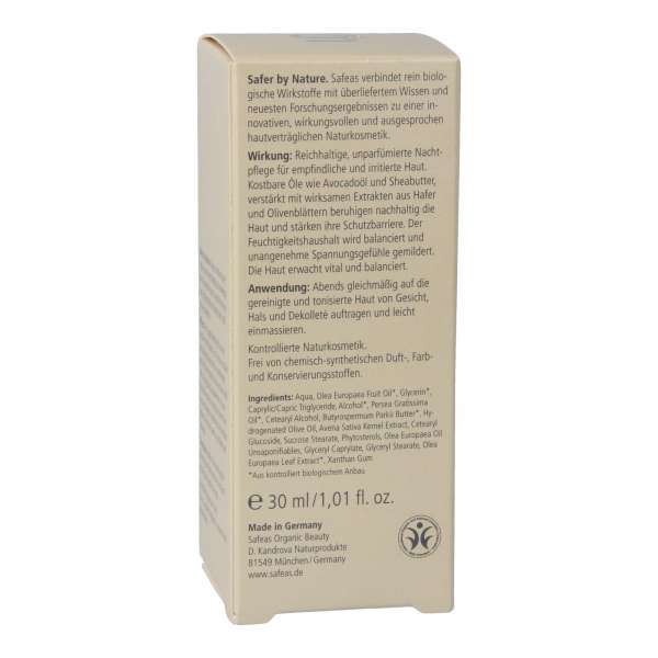 Nachtcreme für empfindliche Haut - Gesichtscreme ohne Duftstoffe