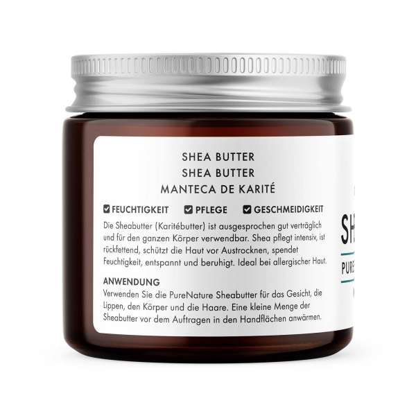 PureNature Sheabutter - 100% Naturprodukt ohne Zusätze