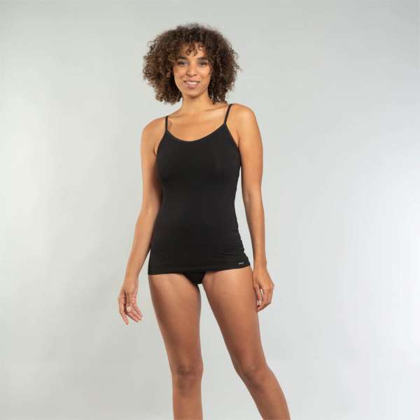 Damen Spaghetti Top: Top mit Spaghettiträgern 100 % Bio