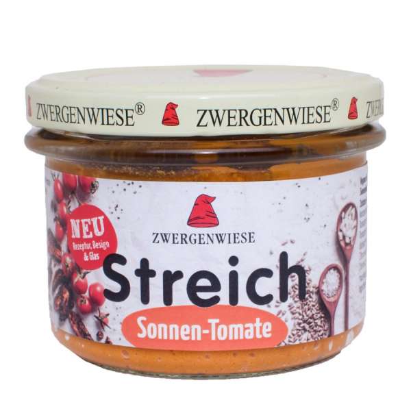 Brotaufstrich Zwergenwiese Sonnen Tomate - Bio-zertifiziert und vegan Brotaufstrich Zwergenwiese Sonnen Tomate - Bio-zertifiziert und vegan