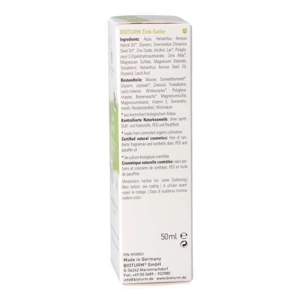 Zinksalbe gegen Pickel (Akne und Juckreiz) von Bioturm - Hautschutz