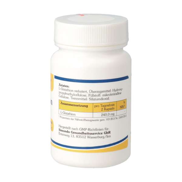 Simondo Glutathion reduziert, Nahrungsergänzungsmittel