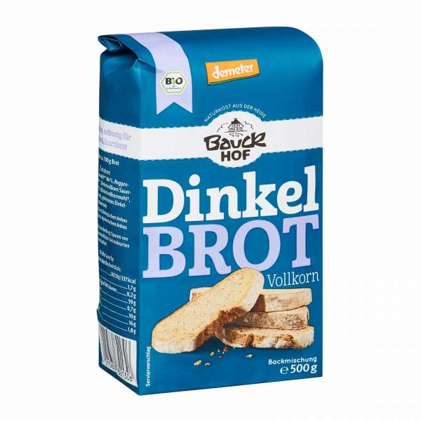 Dinkelbrot Backmischung Bio für Vollkornbrot laktosefrei Dinkelbrot Backmischung Bio für Vollkornbrot laktosefrei
