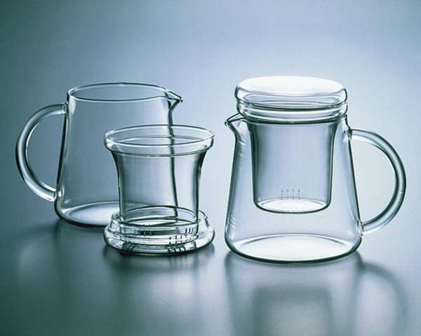 Teekännchen for two: Glas Teekanne mit Sieb für zwei