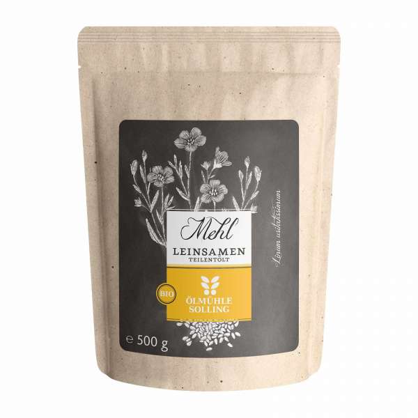 Leinsamenmehl Bio für Low Carb Rezepte und zum Brot backen Leinsamenmehl Bio für Low Carb Rezepte und zum Brot backen