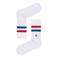 Natural Vibes Crew White Retro-Socken weiß aus Bio-Baumwolle Natural Vibes Crew White Retro-Socken weiß aus Bio-Baumwolle