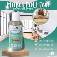 Vorschau: PureNature Möbelpolitur gegen Kratzer - mit Carnaubawachs Vorschau: PureNature Möbelpolitur gegen Kratzer - mit Carnaubawachs