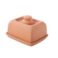 Römertopf wassergekühlte Butterdose aus Naturton Römertopf wassergekühlte Butterdose aus Naturton