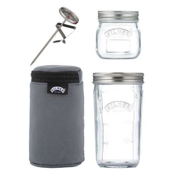 Joghurtbereiter ohne Strom von Kilner - Glas Set - Ohne Plastik