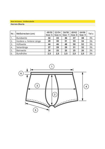 Herren Boxershorts aus Baumwolle & Silber gegen E-Smog
