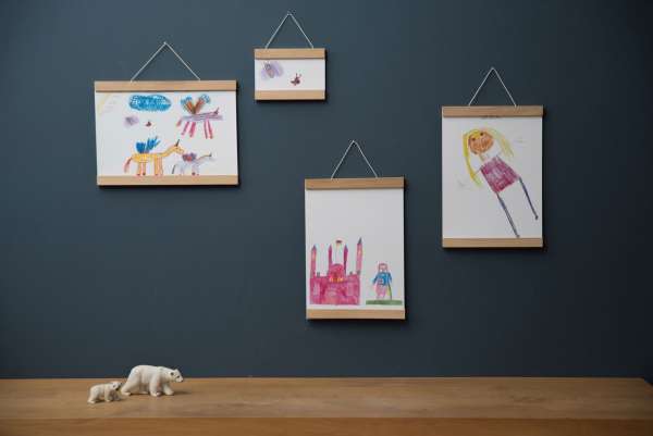 Side by Side Bilderleiste Holz Eiche für DIN A3 Wandgestaltung