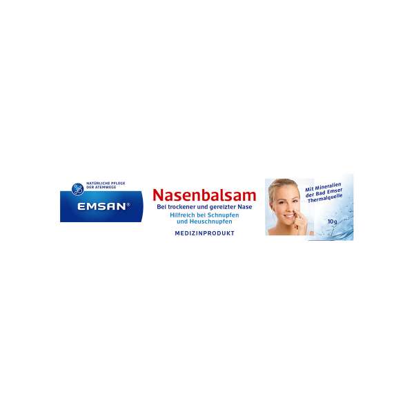 Emsan Nasenbalsam 10g bei Schnupfen oder Allergien