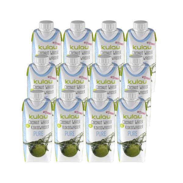 Bio Kokoswasser von Kulau im Sparpack online kaufen, 12x330 ml Bio Kokoswasser von Kulau im Sparpack online kaufen, 12x330 ml