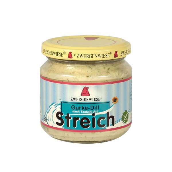 Zwergenwiese Gurke Dill Aufstrich vegan & pikant abgeschmeckt Zwergenwiese Gurke Dill Aufstrich vegan & pikant abgeschmeckt