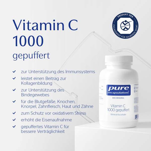 Gepuffertes Vitamin C 1000 mg von Pure Encapsulations