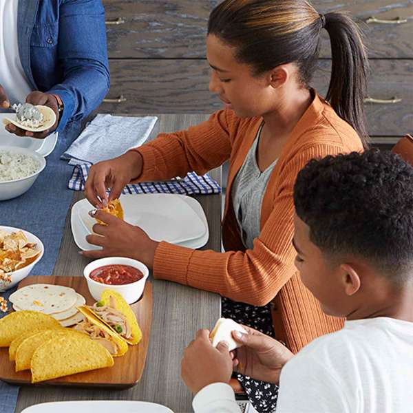 Corelle Speiseteller pure white: ideal als Campinggeschirr