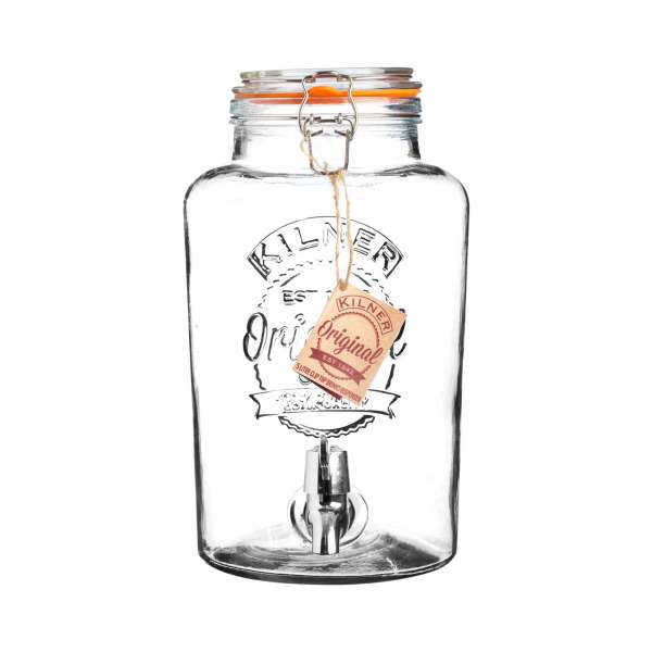 Kilner Getränkespender 5l aus Glas mit Zapfhahn