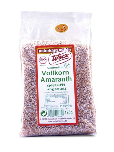 Amaranth gepufft fürs tägliche Frühstück, ohne Zuckerzusatz Amaranth gepufft fürs tägliche Frühstück, ohne Zuckerzusatz