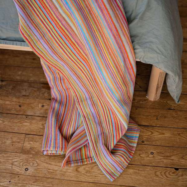 Waschbare Kuscheldecke Rio: ideal als bunte Tagesdecke