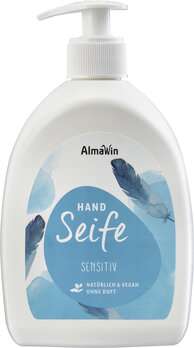 AlmaWin Flüssigseife Sensitiv: sanfte Handreinigung ohne Duft AlmaWin Flüssigseife Sensitiv: sanfte Handreinigung ohne Duft