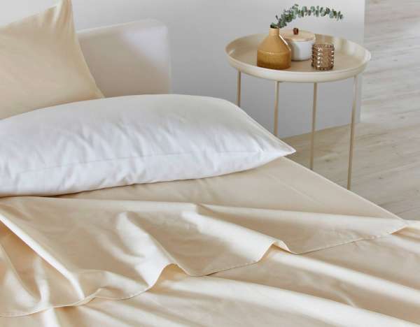 Cotonea Edel Linon Bettlaken ohne Gummizug: Bio-Qualität