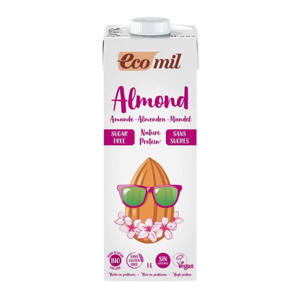 Mandelmilch Protein: Ecomil Mandeldrink Protein 1000 ml Mandelmilch Protein: Ecomil Mandeldrink Protein 1000 ml