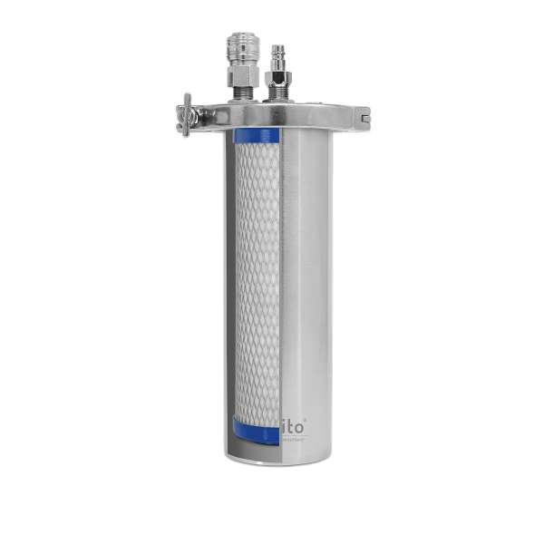 Alvito Einbau-Wasserfilter INOX T aus Edelstahl