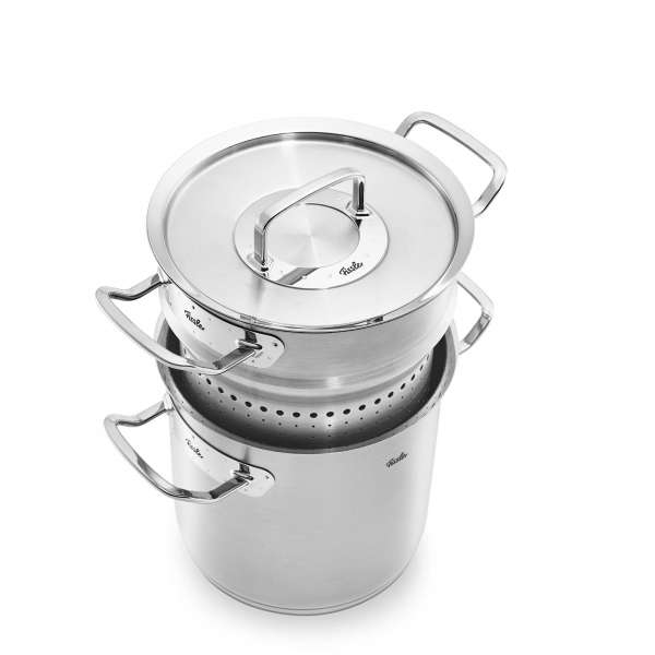 Fissler Multi Star hoher Topf mit Siebeinsatz für Pasta