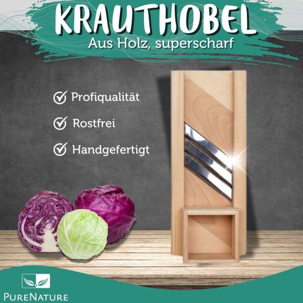 Krauthobel aus Holz kaufen, superscharf!