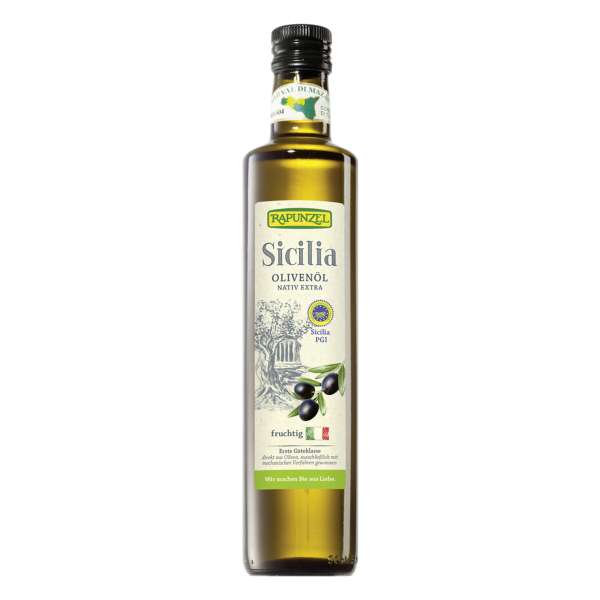 Rapunzel Olivenöl bio Sicilia P.G.I., nativ extra, 0,5 l Rapunzel Olivenöl bio Sicilia P.G.I., nativ extra, 0,5 l