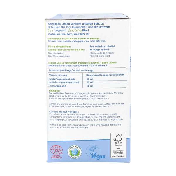 Öko Geschirrspülmittel Pulver ohne Duftstoffe, sehr ergiebig