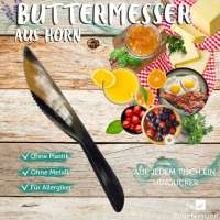 Vorschau: Buttermesser aus Horn nicht nur für Allergiker, 13 cm Vorschau: Buttermesser aus Horn nicht nur für Allergiker, 13 cm