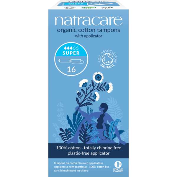 Natracare Tampons super mit Applikator, 16 Stück Natracare Tampons super mit Applikator, 16 Stück