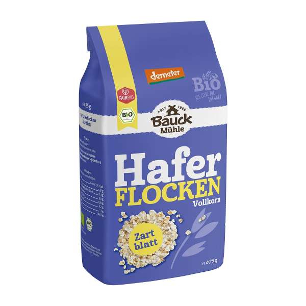Bauckhof Haferflocken Zartblatt: besonders dünn & fein Bauckhof Haferflocken Zartblatt: besonders dünn & fein