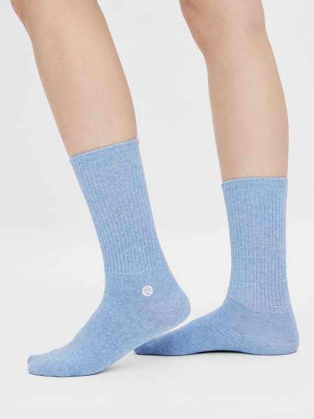 Natural Vibes Socken, Bio Baumwolle, basic light blue