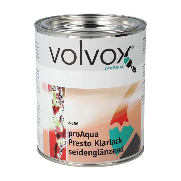Volvox proAqua Holzlack klar - Lösemittelfrei & mit Wasser verdünnbar Volvox proAqua Holzlack klar - Lösemittelfrei & mit Wasser verdünnbar