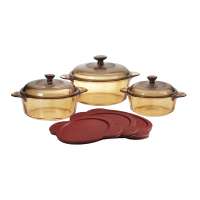 Vorschau: 6-teiliges Topfset aus Glaskeramik von Visions Vorschau: 6-teiliges Topfset aus Glaskeramik von Visions