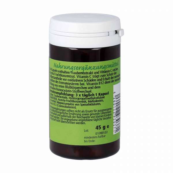 Traubenkernextrakt OPC + B12 mit Vitamin C