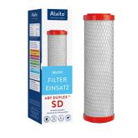 Alvito ABF Duplex SD Blockfilter rot für reines Wasser